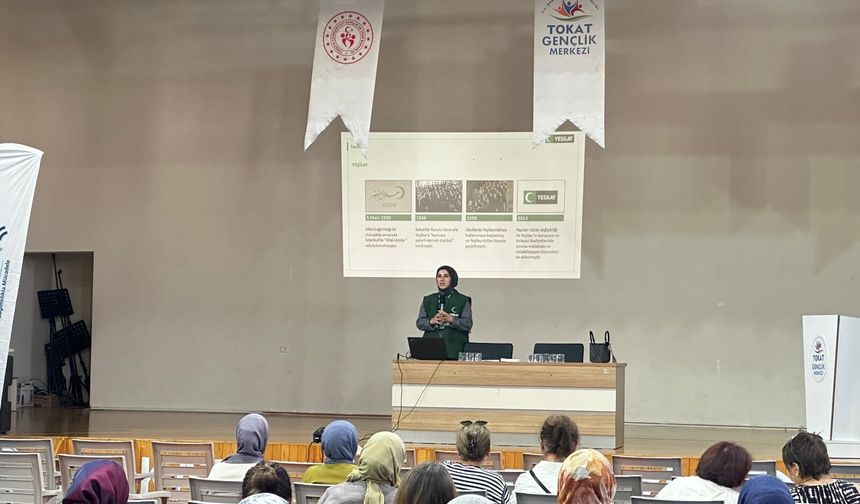 Yeşilay Tokat Şubesi'nden KYK Personeline Bağımlılıkla Mücadele Eğitimi