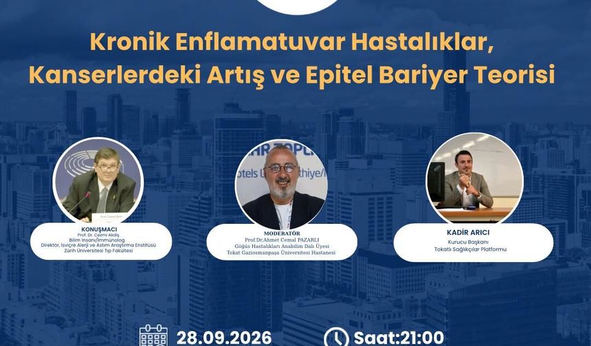 Tokatlı Sağlıkçılar Platformu Prof. Dr. Cezmi Akdiş'i Ağırlayacak