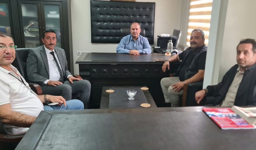 BAŞKAN ADAYI GÜNAYDIN ALTUNTAŞ’TAN TOKAT HÜRSÖZ’E NEZAKET ZİYARETİ
