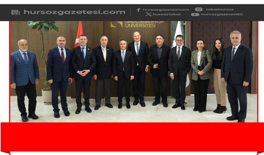 Rektör Yılmaz, ESAS Holding CEO'su Özdoğru ve Eski AB Bakan Yardımcısı Büyükkaya'yı Ağırladı