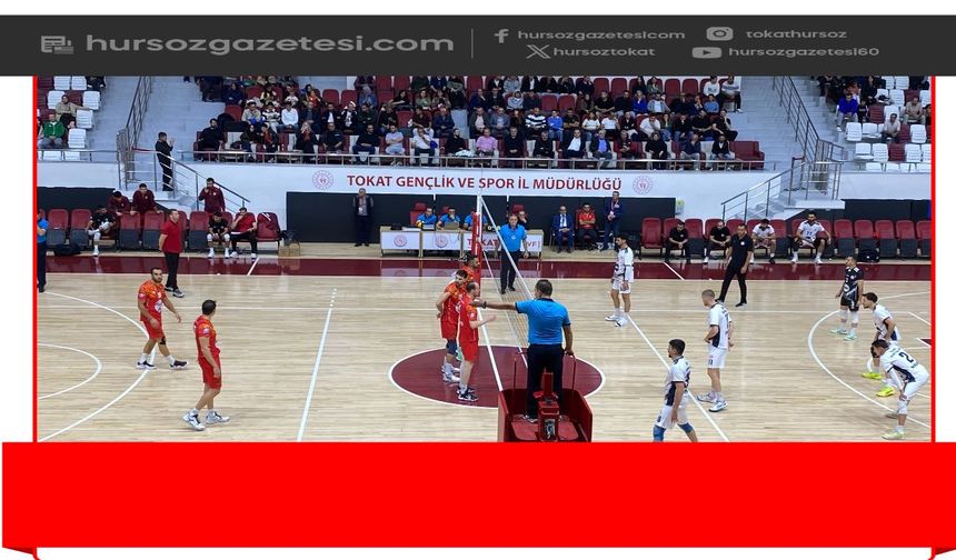 Tokat Derbisinde Nefes Kesen Mücadele! Tokat Belediyespor Tie-Break Setiyle Güldü