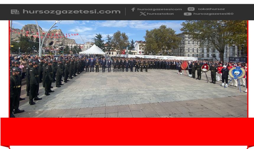 Tokat'ta Cumhuriyet'in 103. Yılı Kutlamaları Çelenk Sunumuyla Başladı
