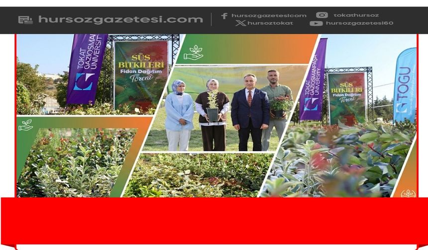Tokat’ta Süs Bitkisi Üretimine 905 Bin TL’lik Destek