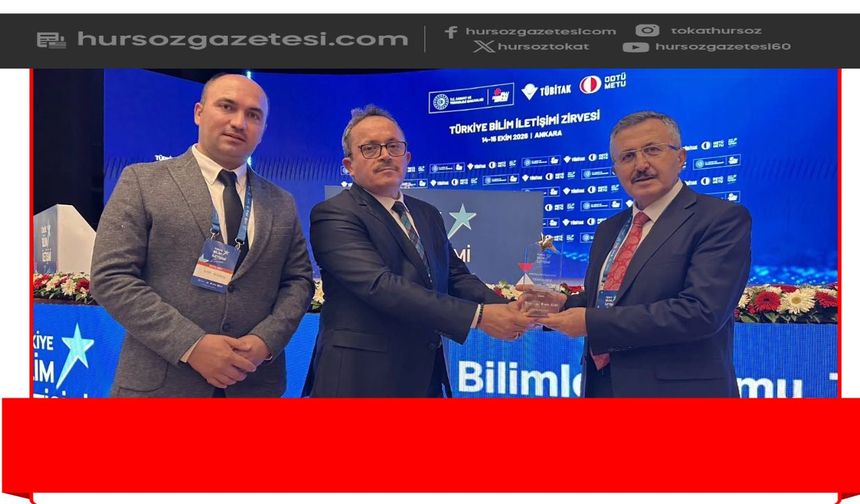 Tokat MTAL'den Büyük Başarı! TÜBİTAK 4006 Bilim Fuarı'nda Türkiye Üçüncüsü Oldu