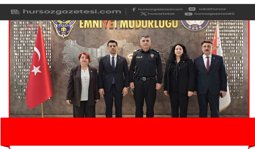 İYİ Parti Tokat Merkez İlçe Teşkilatından İl Emniyet Müdürü Kenan Şengül’e Ziyaret