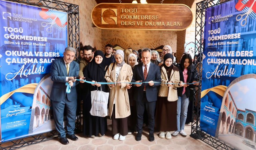 Tokat Gökmedrese’de Okuma ve Ders Çalışma Salonu Hizmete Açıldı