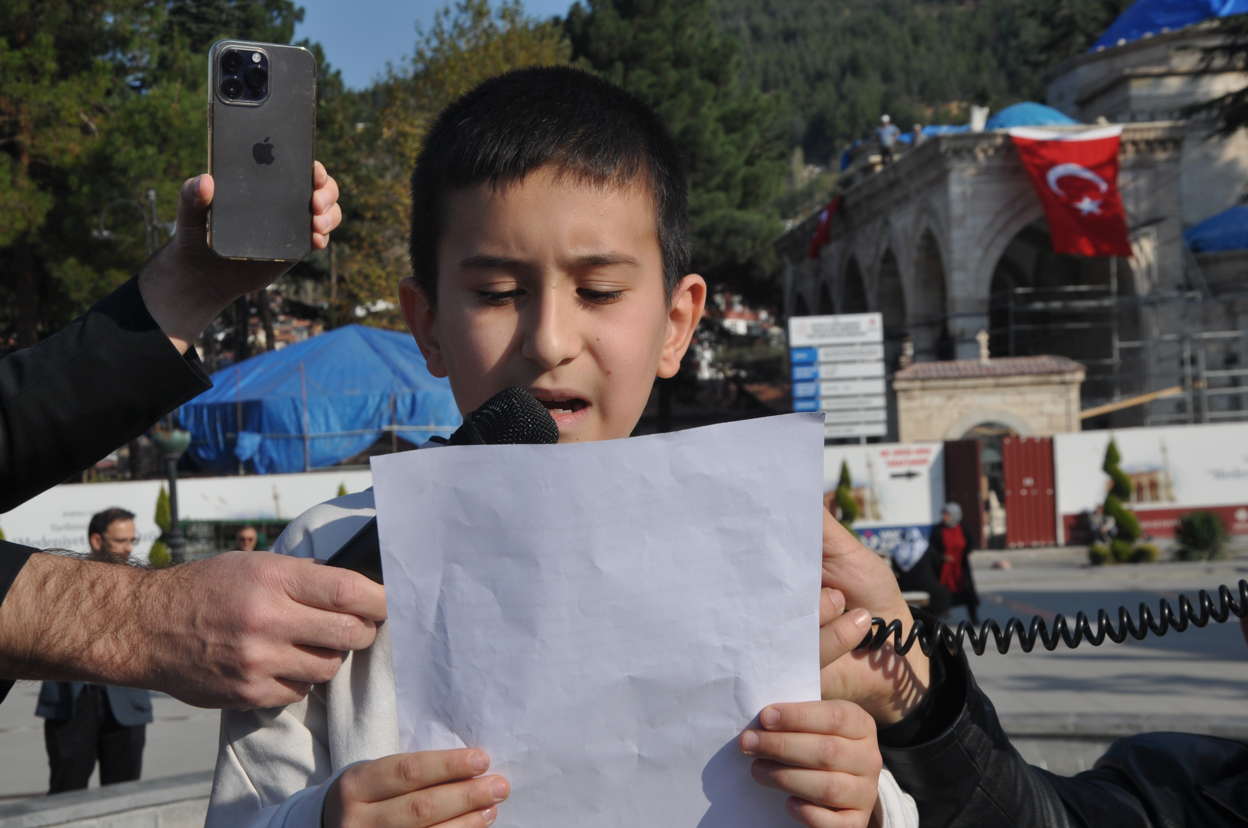 Milli İrade Platformu Tokat Filistin Dayanışma Grubu bugün Filistin için Çocuk-Anne ele ele yürüyüş programı (15)