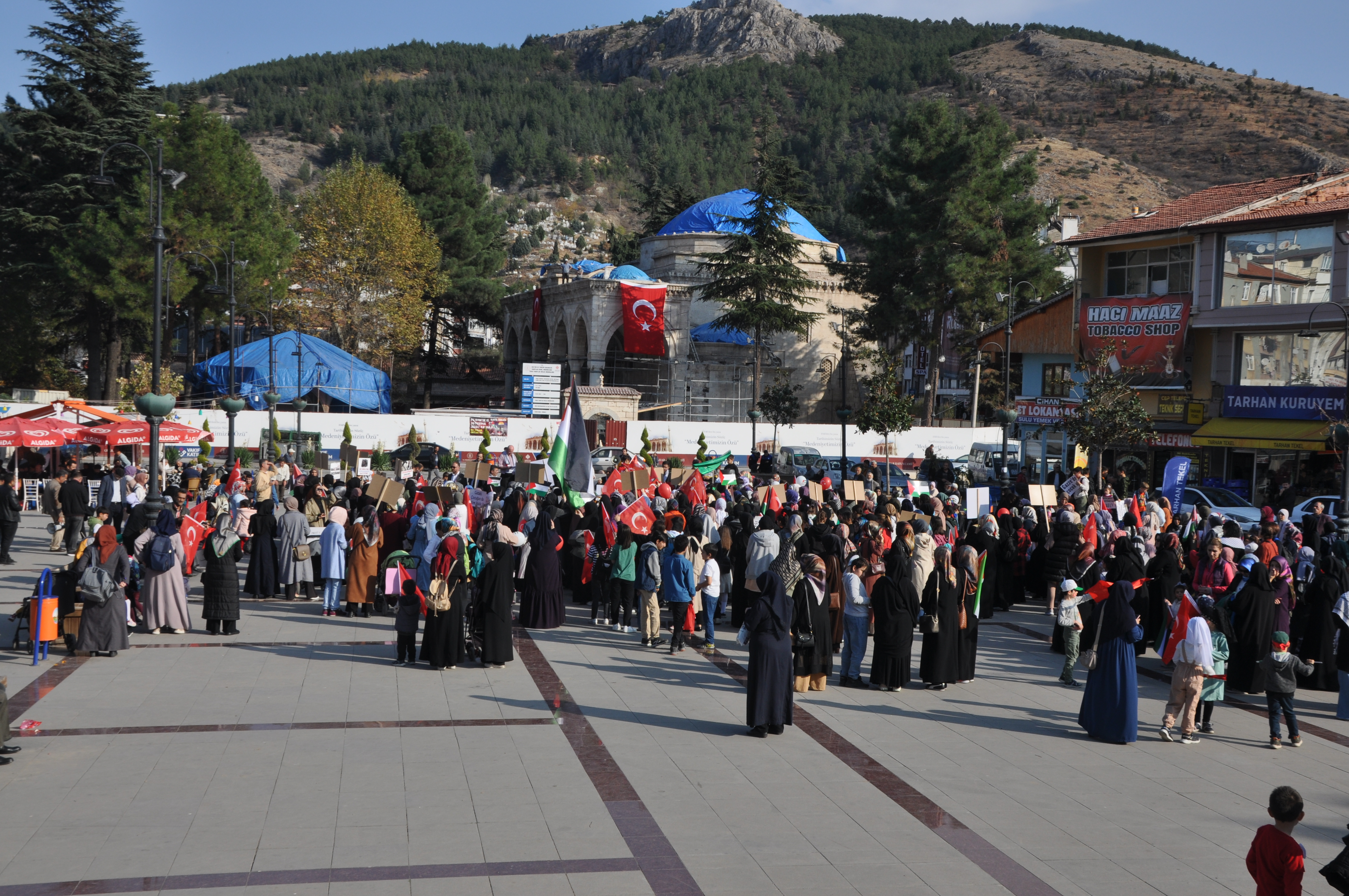 Milli İrade Platformu Tokat Filistin Dayanışma Grubu bugün Filistin için Çocuk-Anne ele ele yürüyüş programı (17)