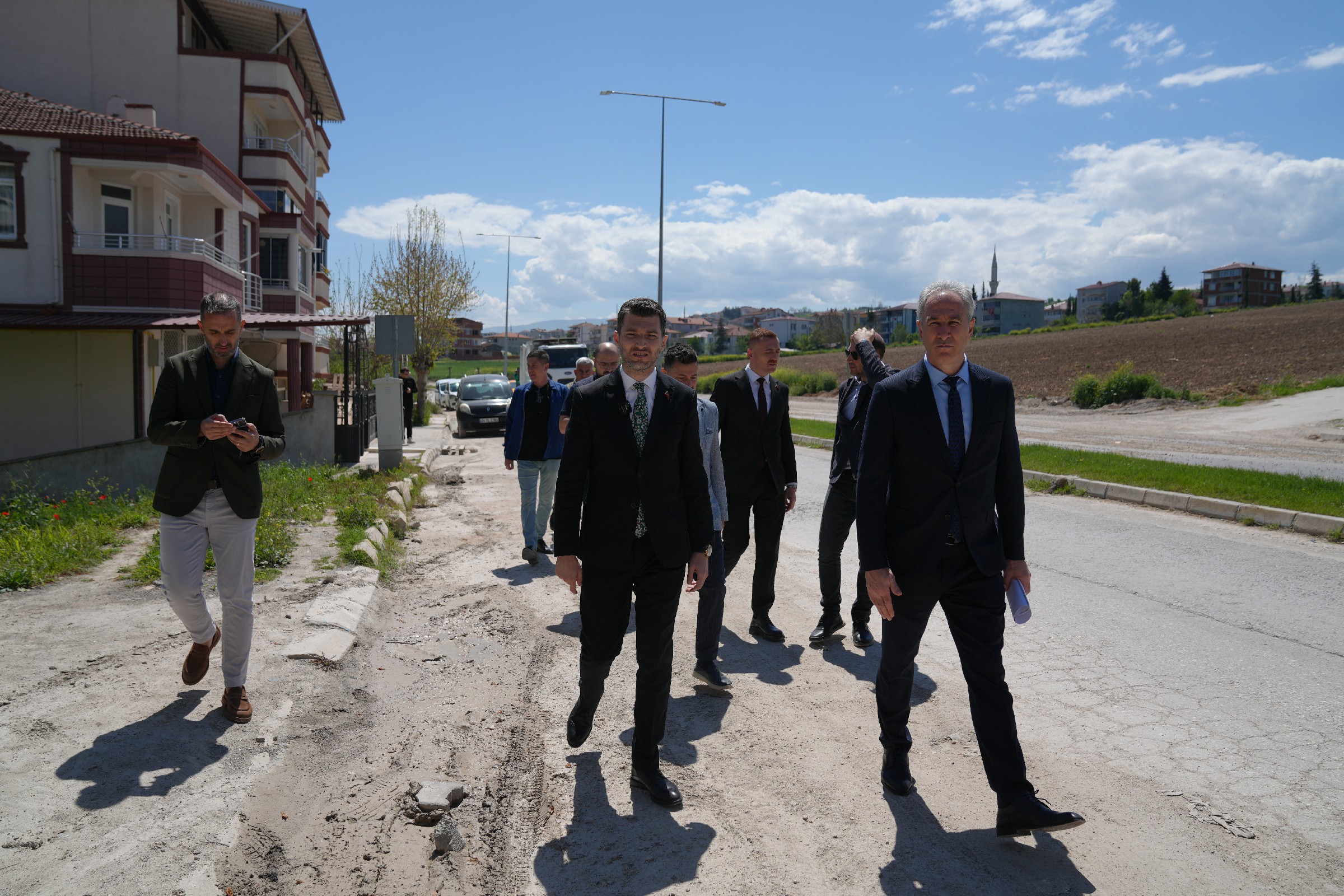 Erbaa’da Kazım Karabekir Caddesi Yenileme Çalışmaları Hız Kesmeden Devam Ediyor (10)