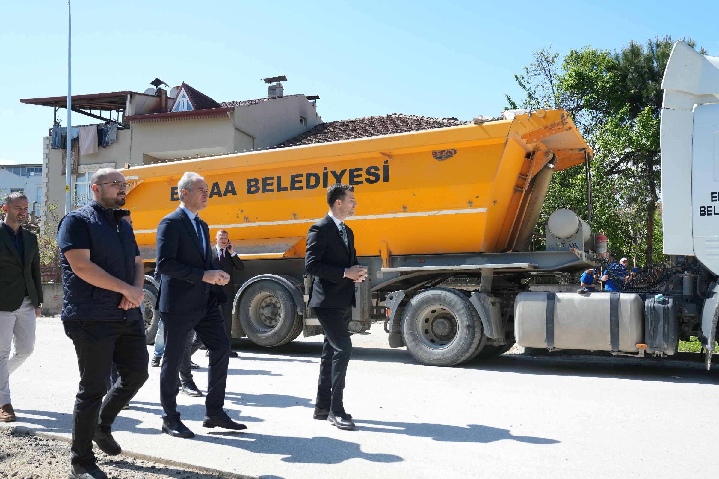 Erbaa’da Kazım Karabekir Caddesi Yenileme Çalışmaları Hız Kesmeden Devam Ediyor (6)