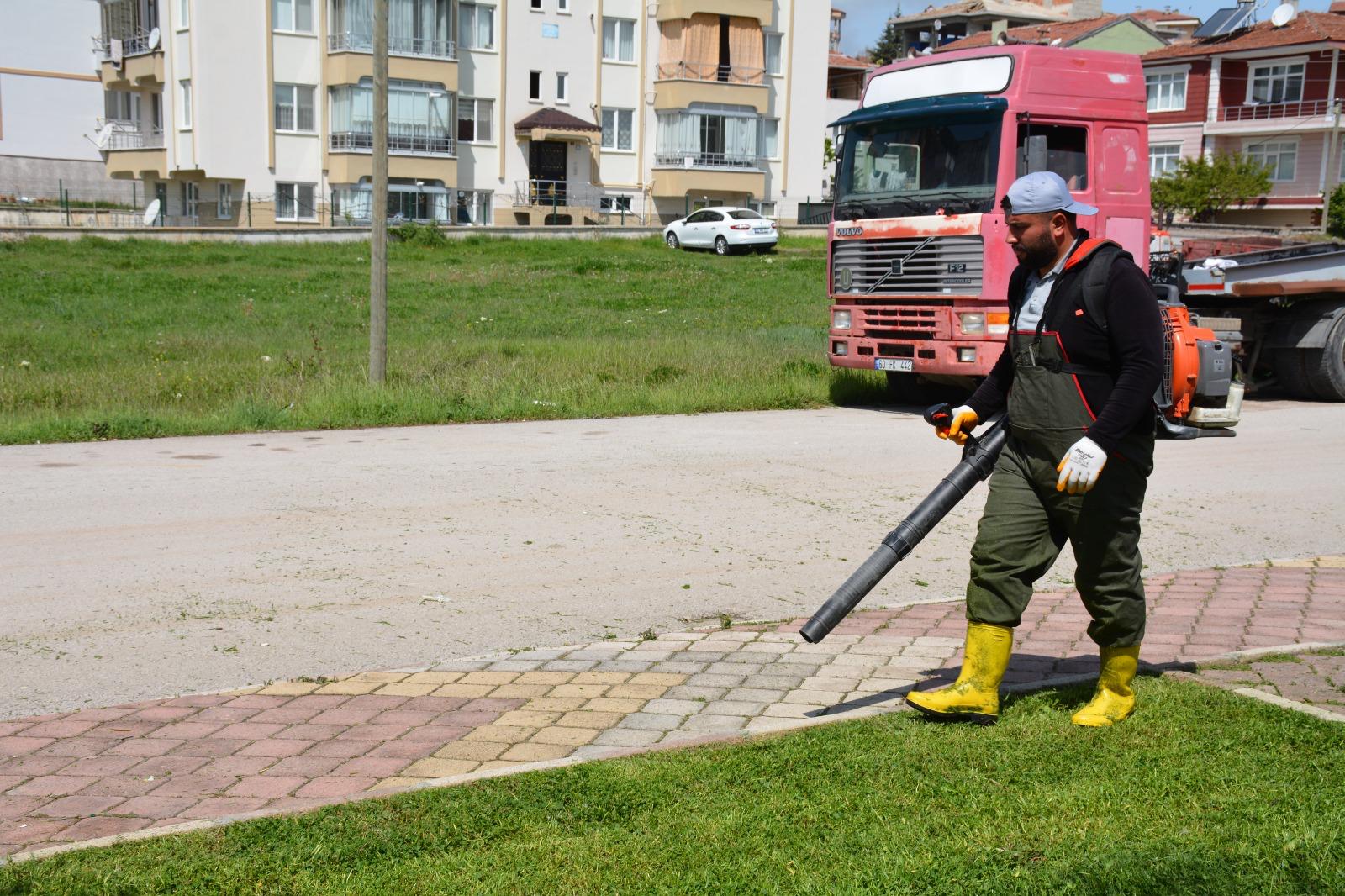 Zile Belediyesi, Yeşil Alanların Bakımı Ile İlçenin Estetiğine Katkı Sağlıyor (3)