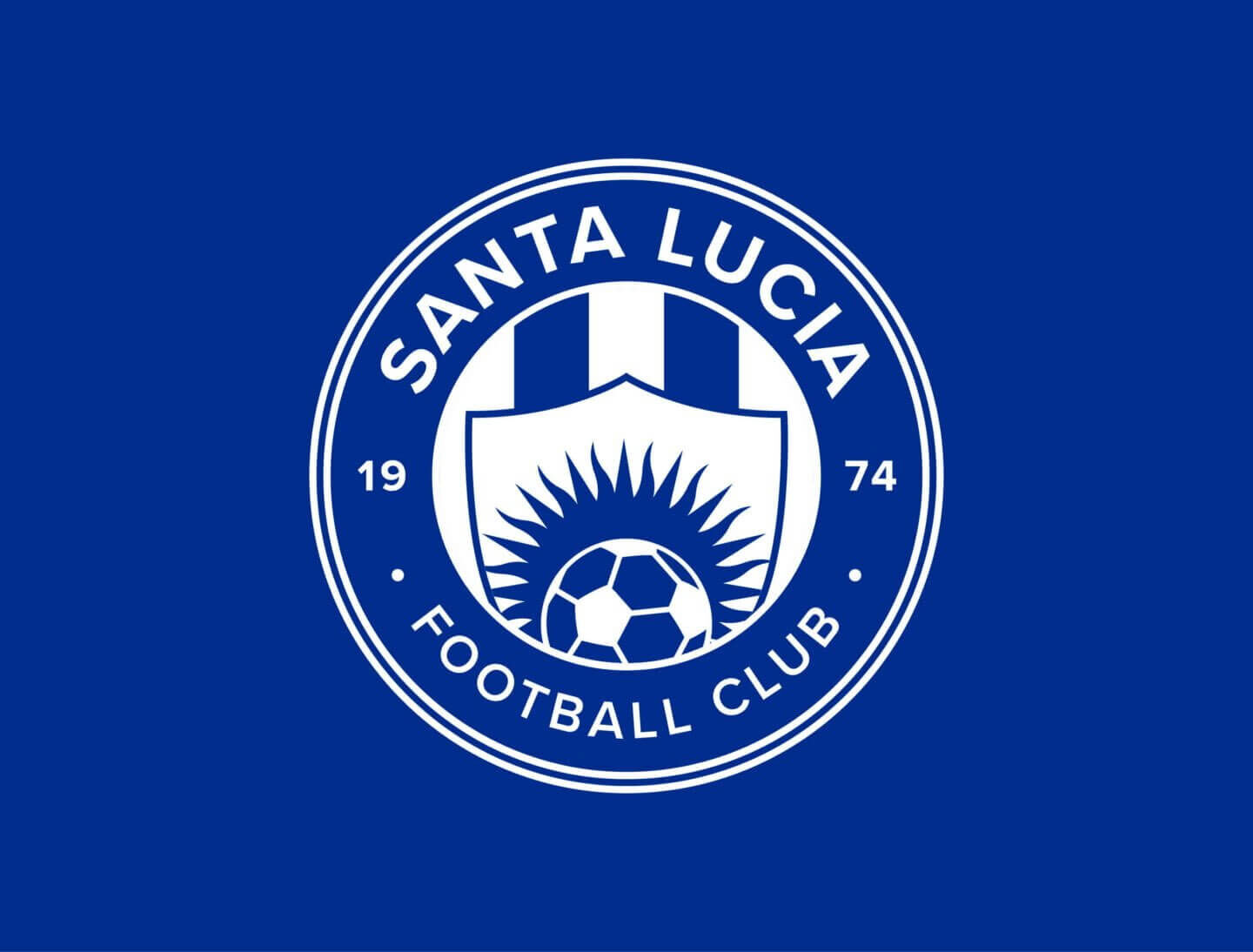 Moose Malta Santa Lucia Fc Rebrand Crest Mono Blue 1440X1094