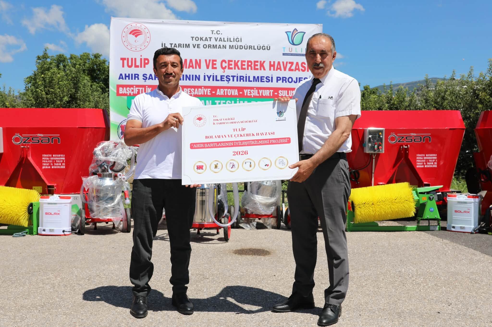 Tokat'ta Tulip Projesi̇ İle Çi̇ftçi̇lere 32,5 Mi̇lyon Tl'li̇k Maki̇ne Eki̇pman Desteği̇ (5)