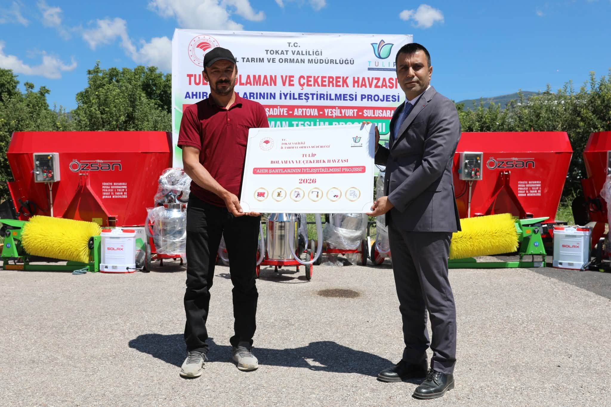 Tokat'ta Tulip Projesi̇ İle Çi̇ftçi̇lere 32,5 Mi̇lyon Tl'li̇k Maki̇ne Eki̇pman Desteği̇ (7)