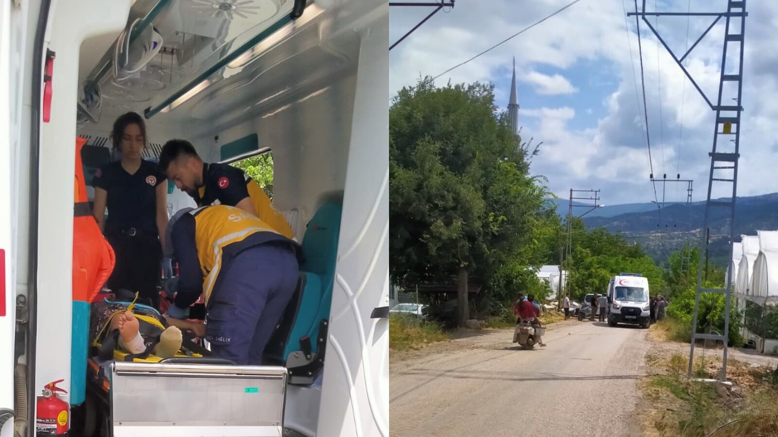 Gümenek Mevkiinde Korkutan Kaza
