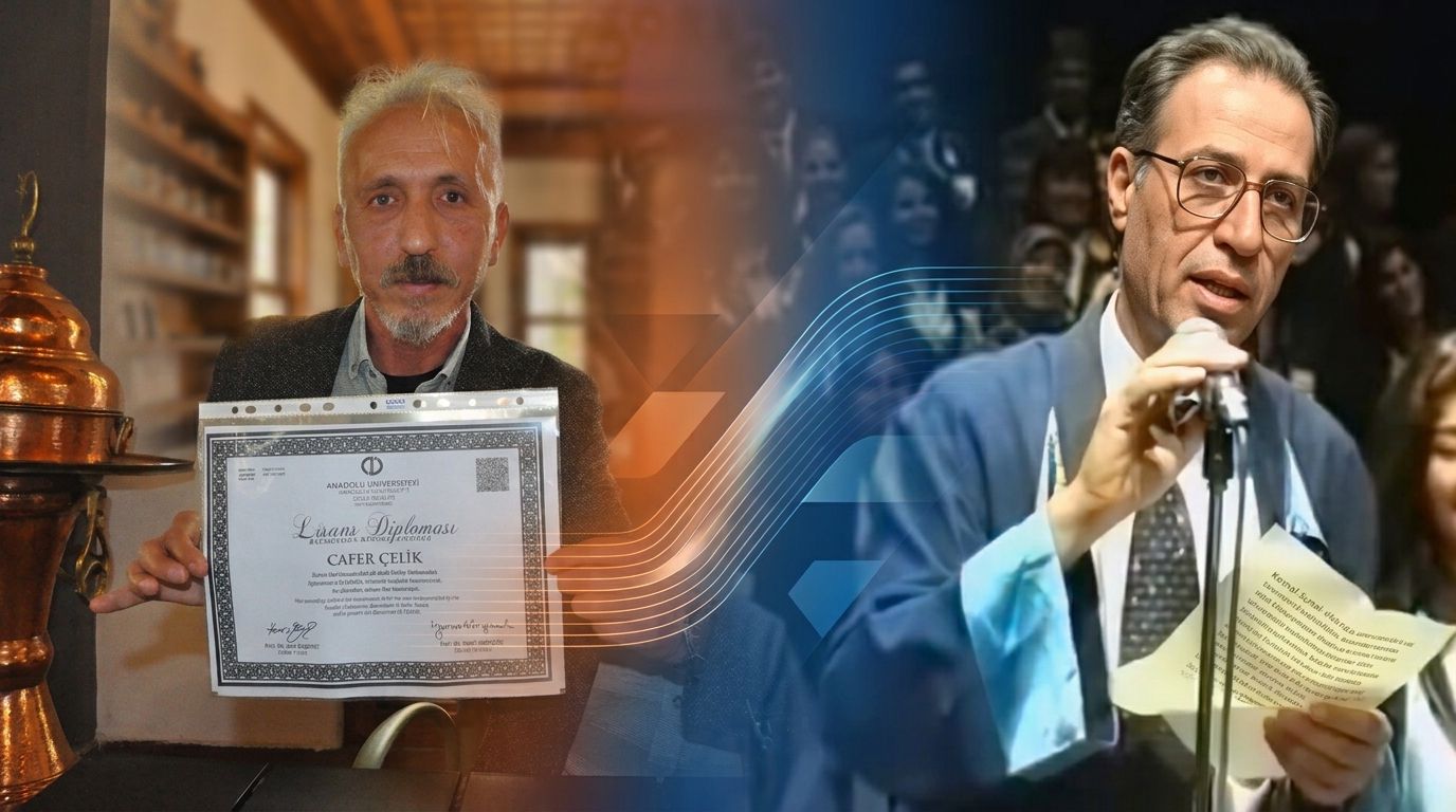 Kemal Sunal’dan Etkilendi, 52 Yaşında Üniversite Diploması Aldı! Çelik’ten Gençlere Örnek Başarı Hikâyesi