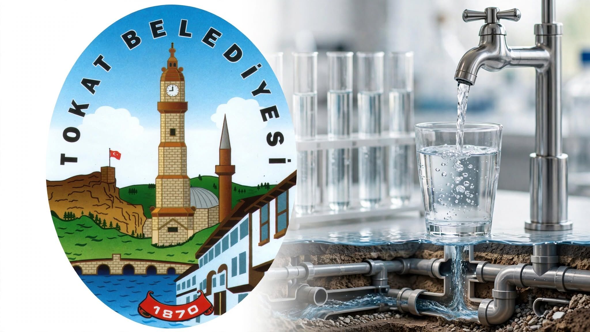 Tokat Belediyesi'nden İçme Suyuna Kanalizasyon Karıştı İddialarına Net Yanıt