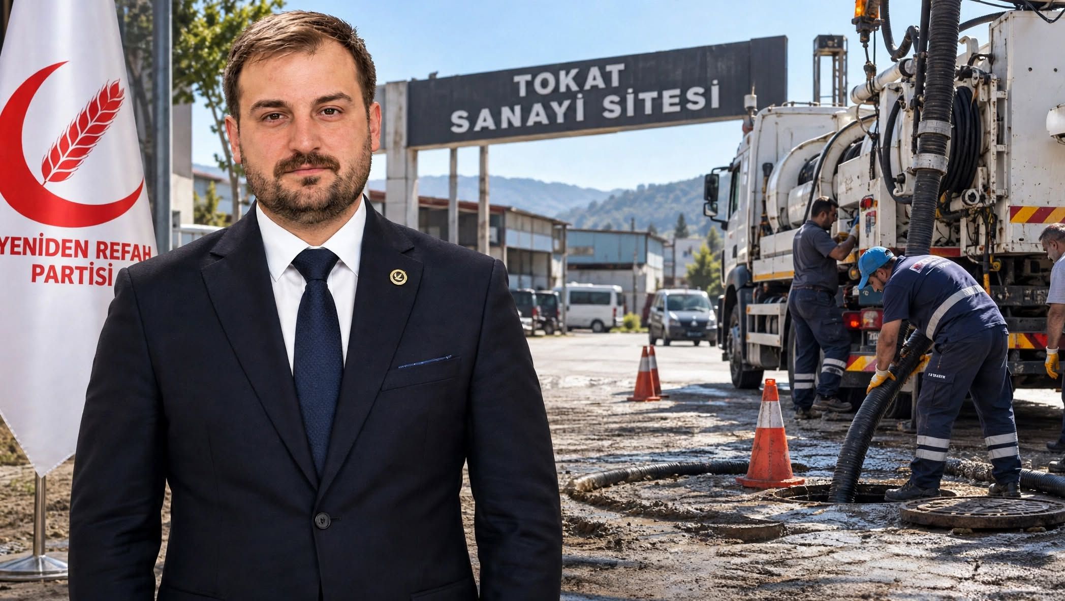 Yrp’li̇ Çeltek, Sanayi̇ Si̇tesi̇’ndeki̇ Yağmur Suyu Ve Kanali̇zasyon Temi̇zli̇ği̇ni̇ Değerlendi̇rdi̇ “Altyapi Sorun Büyümeden Çözülmeli̇”-1