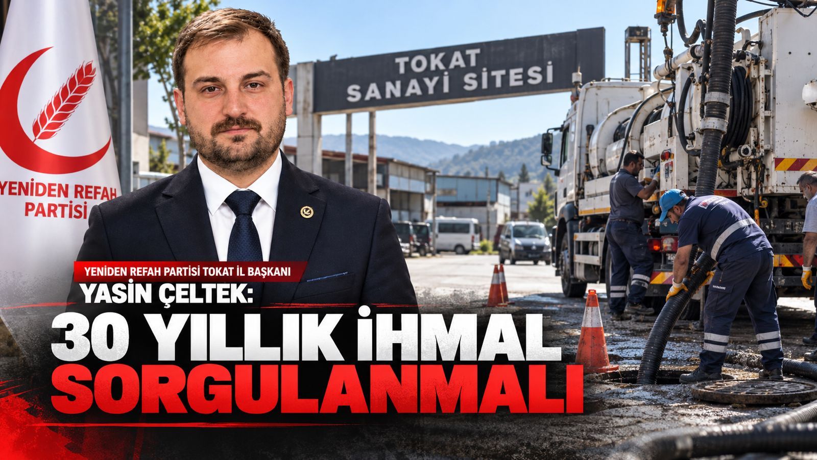 Yrp’li̇ Çeltek, Sanayi̇ Si̇tesi̇’ndeki̇ Yağmur Suyu Ve Kanali̇zasyon Temi̇zli̇ği̇ni̇ Değerlendi̇rdi̇ “Altyapi Sorun Büyümeden Çözülmeli̇”